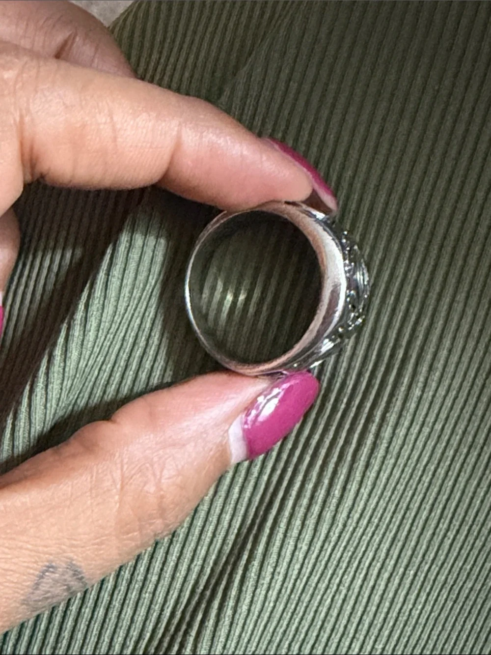 Silver Eye of Horus Statement Ring - ring Jewelry